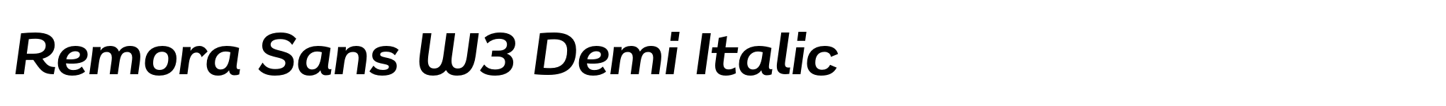 Remora Sans W3 Demi Italic image
